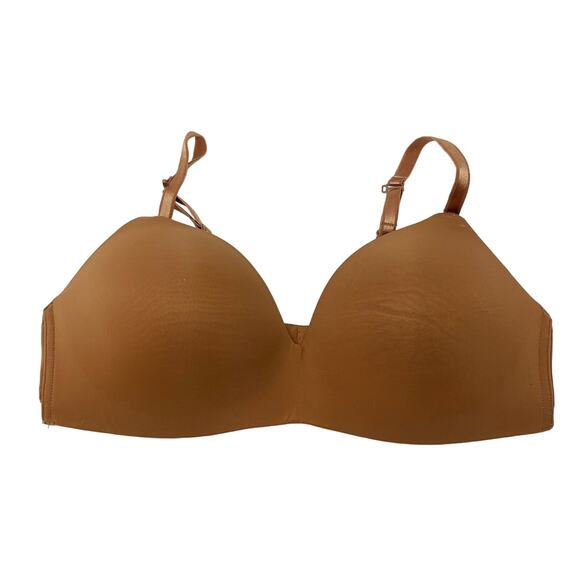 Auden 38C Bronze Brown Nursing Lightly Lined Wirefree Bra Molded Cups Multiway - Picture 1 of 12